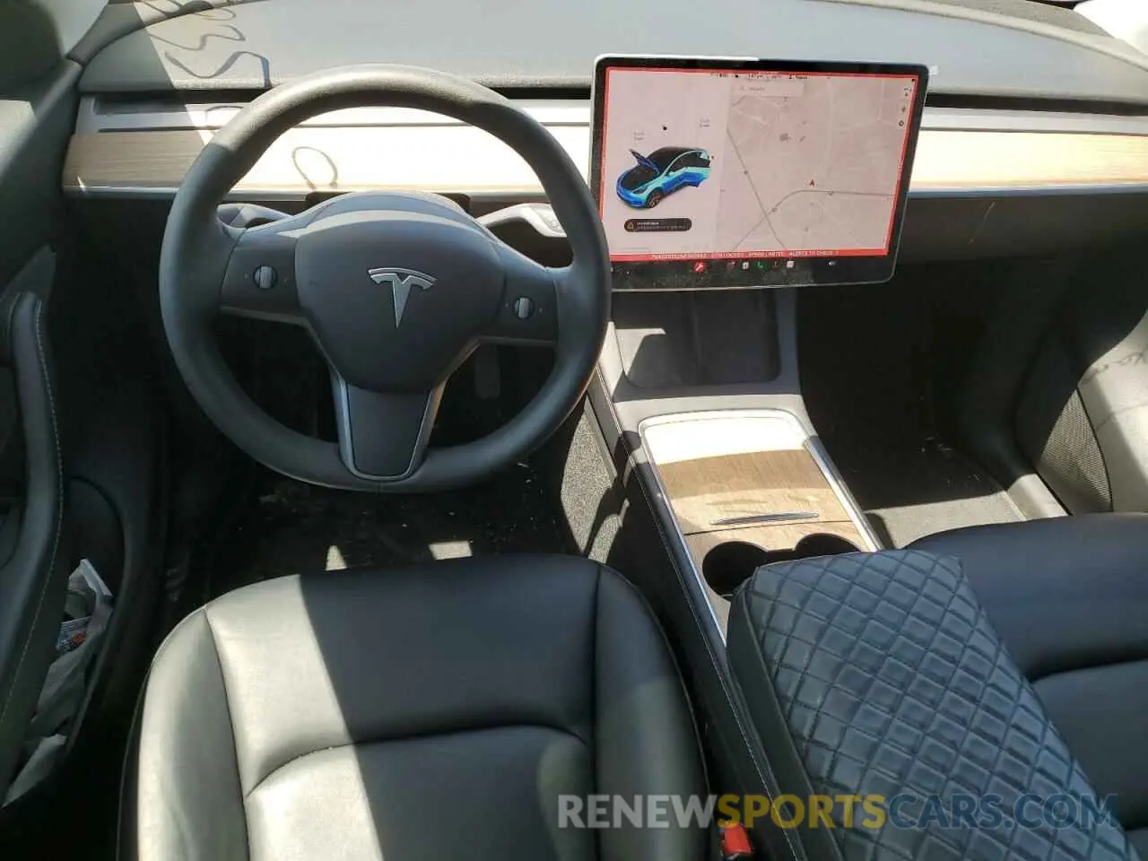 8 fotografías del automóvil dañado 7SAYGDEE2NF390993 TESLA MODEL Y 2022