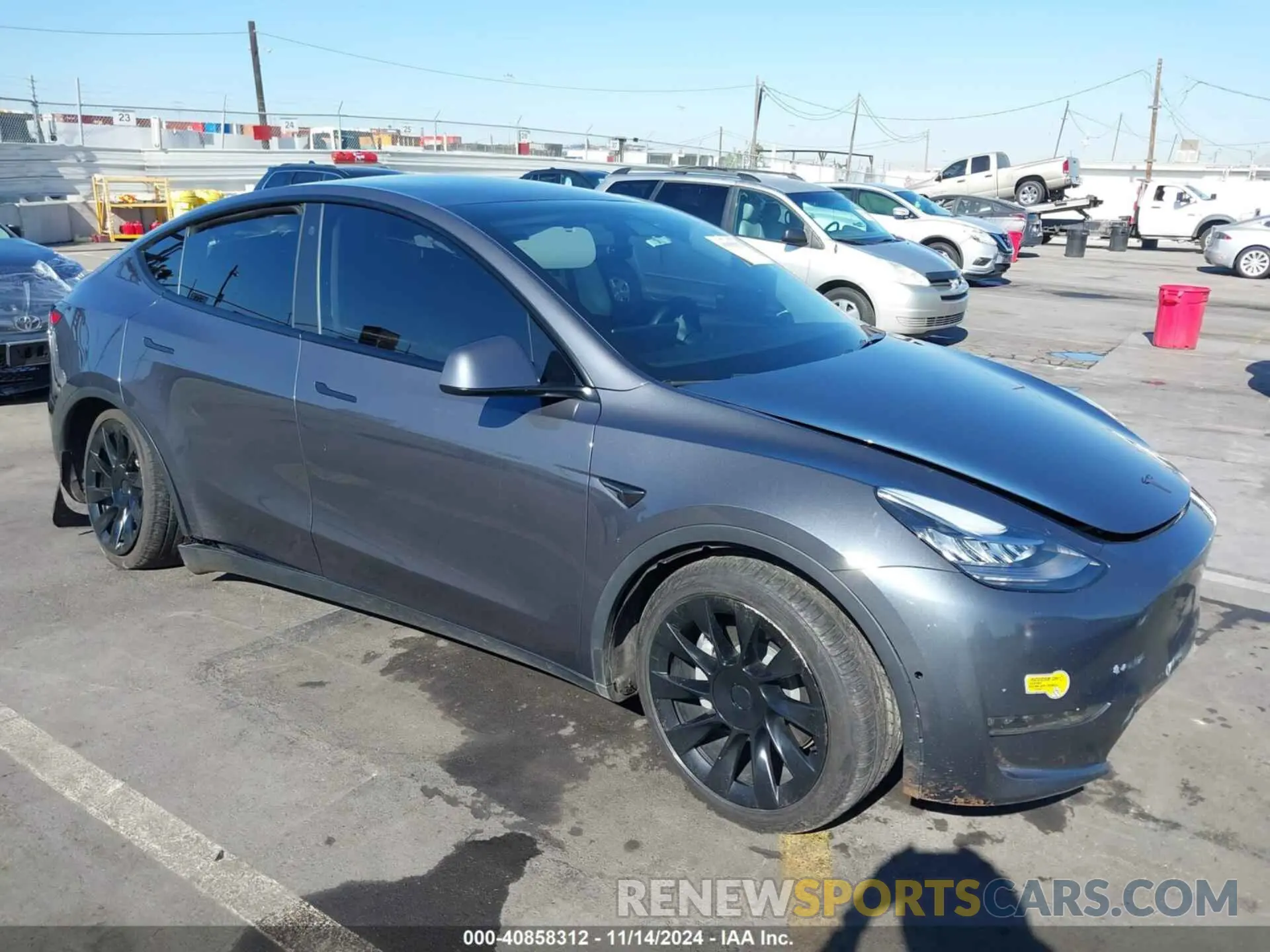 1 fotografías del automóvil dañado 7SAYGDEE2NF392307 TESLA MODEL Y 2022