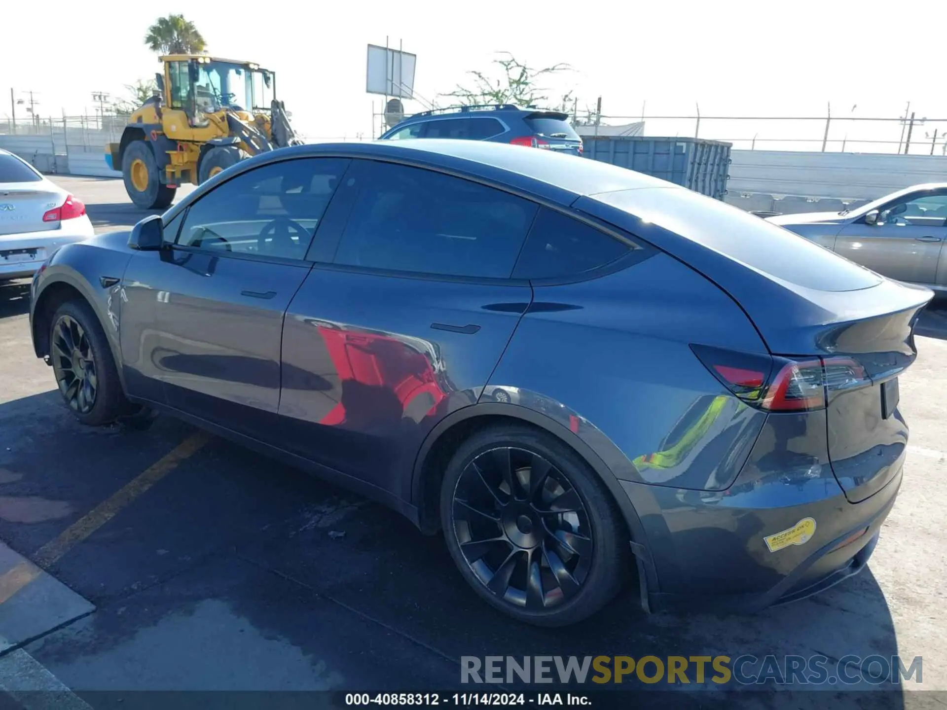 3 fotografías del automóvil dañado 7SAYGDEE2NF392307 TESLA MODEL Y 2022