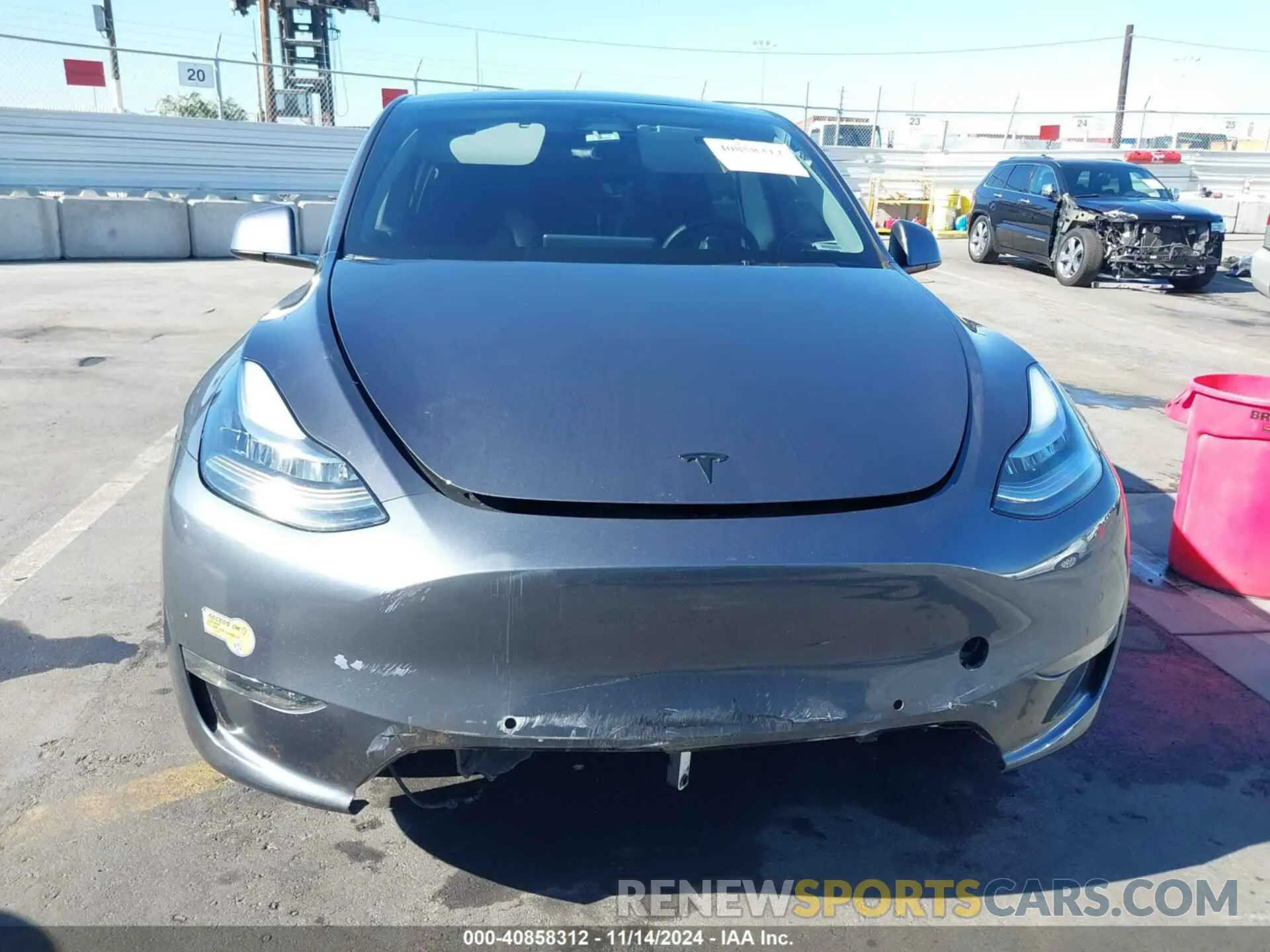 6 fotografías del automóvil dañado 7SAYGDEE2NF392307 TESLA MODEL Y 2022