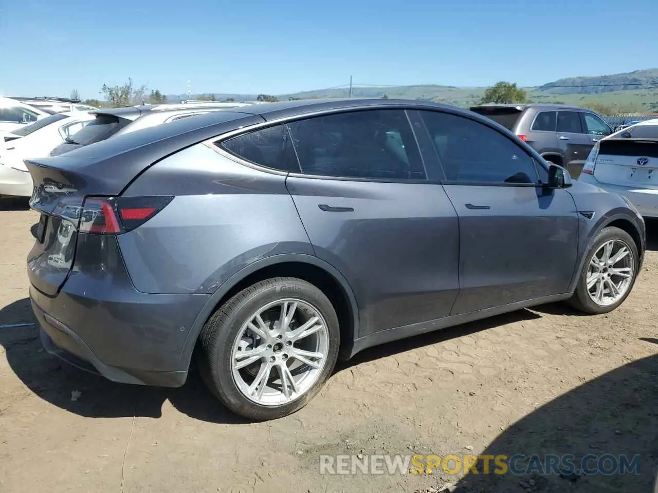 3 fotografías del automóvil dañado 7SAYGDEE2NF402320 TESLA MODEL Y 2022
