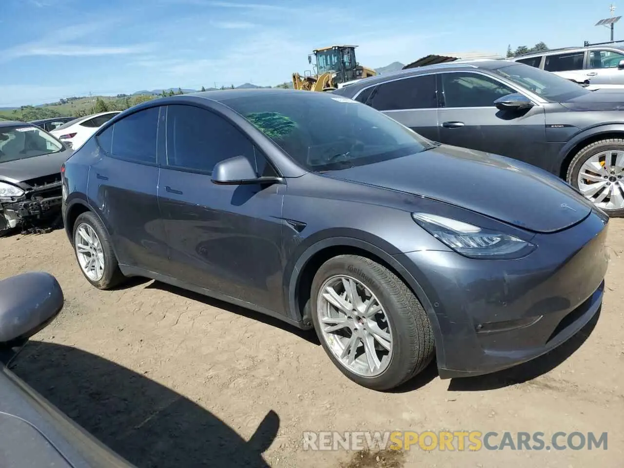 4 fotografías del automóvil dañado 7SAYGDEE2NF402320 TESLA MODEL Y 2022