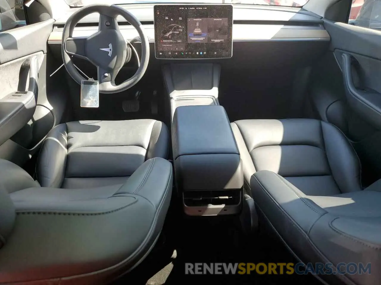 8 fotografías del automóvil dañado 7SAYGDEE2NF402320 TESLA MODEL Y 2022