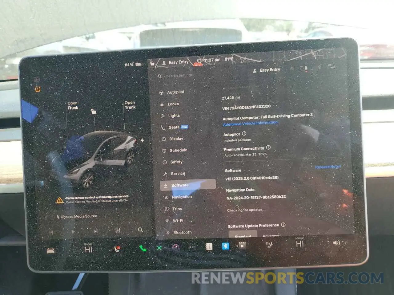9 fotografías del automóvil dañado 7SAYGDEE2NF402320 TESLA MODEL Y 2022