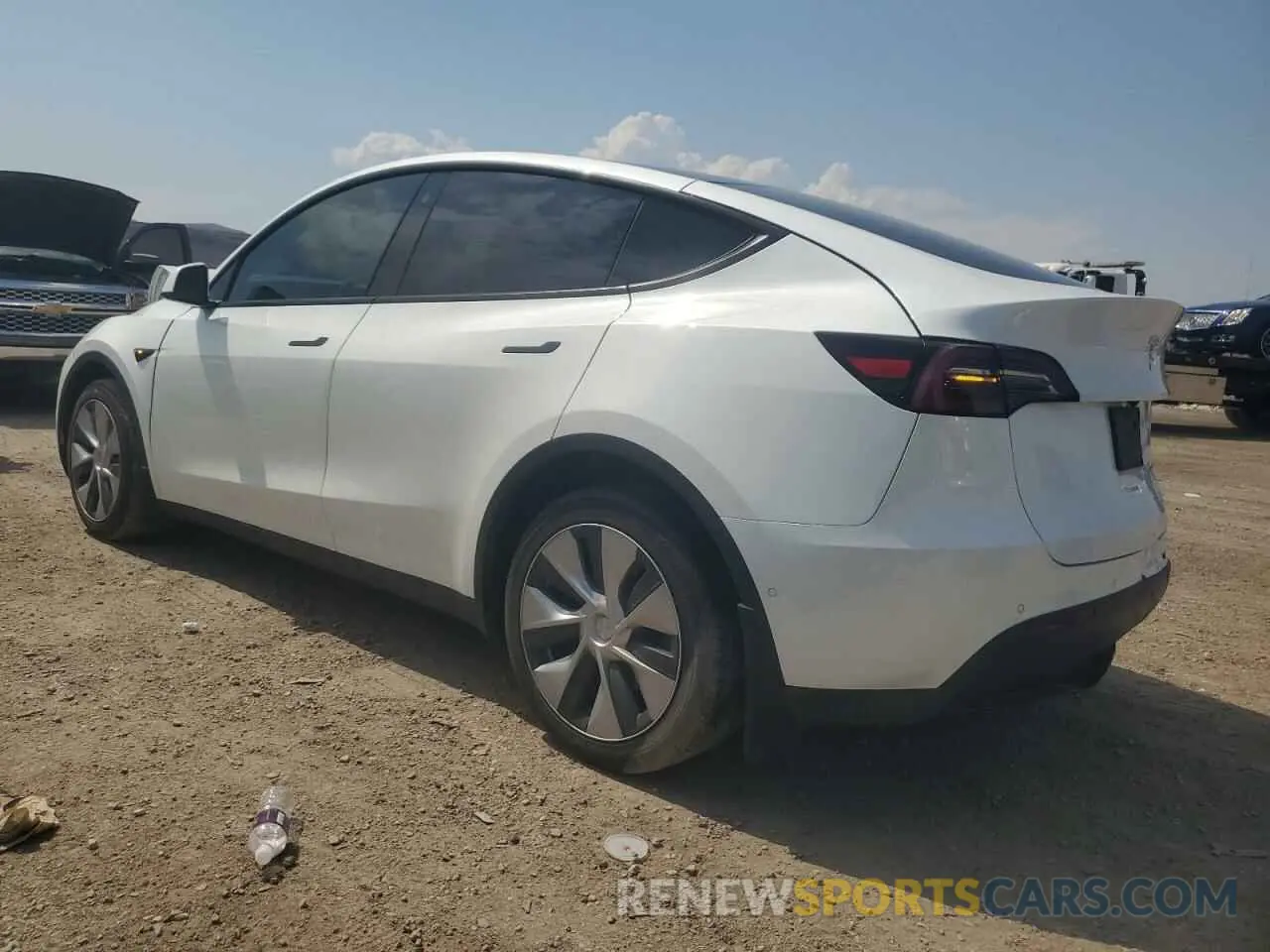 2 fotografías del automóvil dañado 7SAYGDEE2NF407503 TESLA MODEL Y 2022