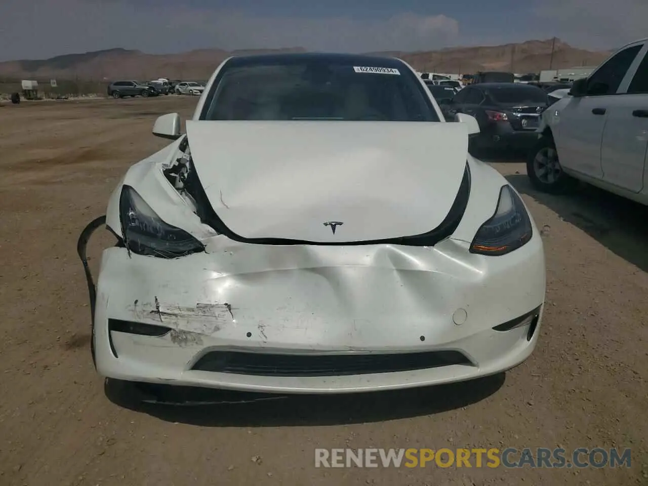 5 fotografías del automóvil dañado 7SAYGDEE2NF407503 TESLA MODEL Y 2022