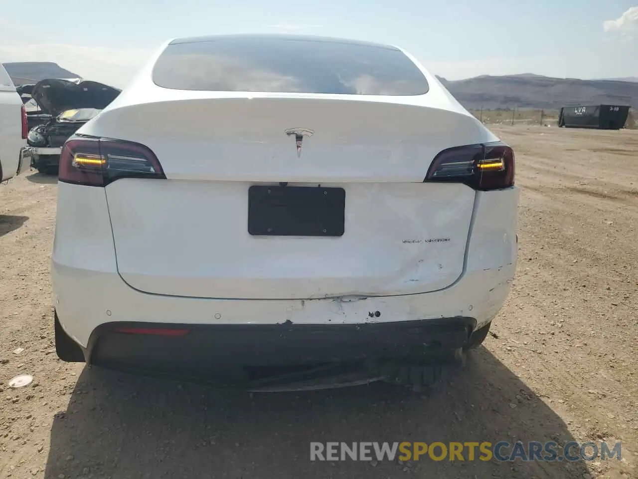 6 fotografías del automóvil dañado 7SAYGDEE2NF407503 TESLA MODEL Y 2022