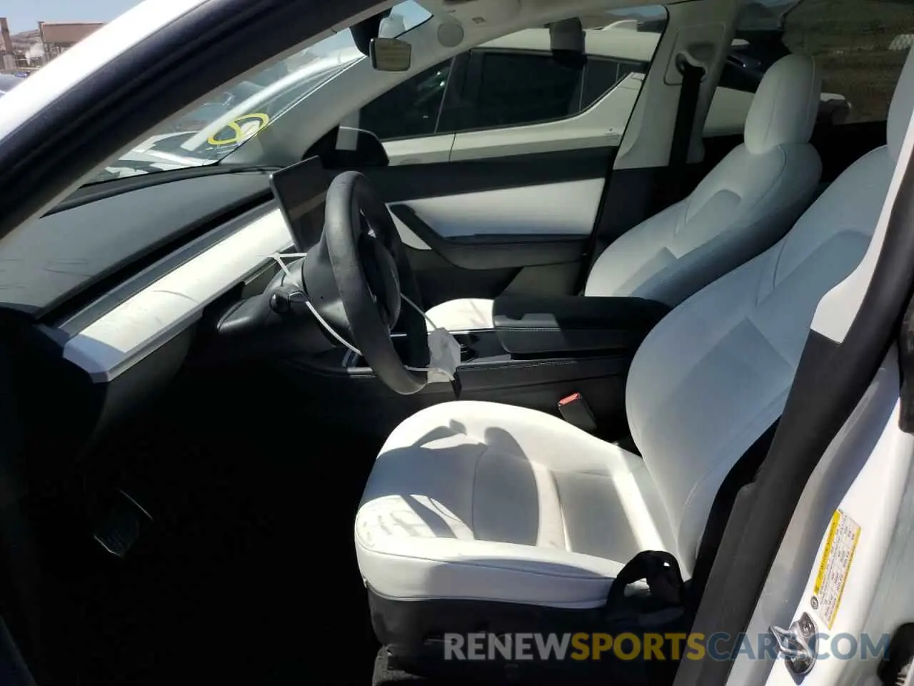 7 fotografías del automóvil dañado 7SAYGDEE2NF407503 TESLA MODEL Y 2022