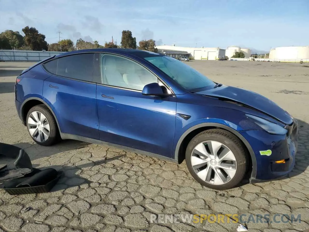 4 fotografías del automóvil dañado 7SAYGDEE2NF419229 TESLA MODEL Y 2022