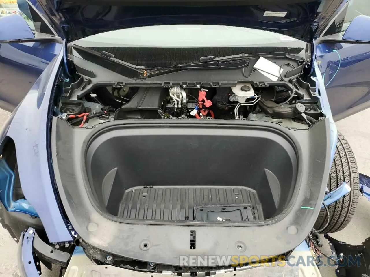 7 fotografías del automóvil dañado 7SAYGDEE2NF437052 TESLA MODEL Y 2022