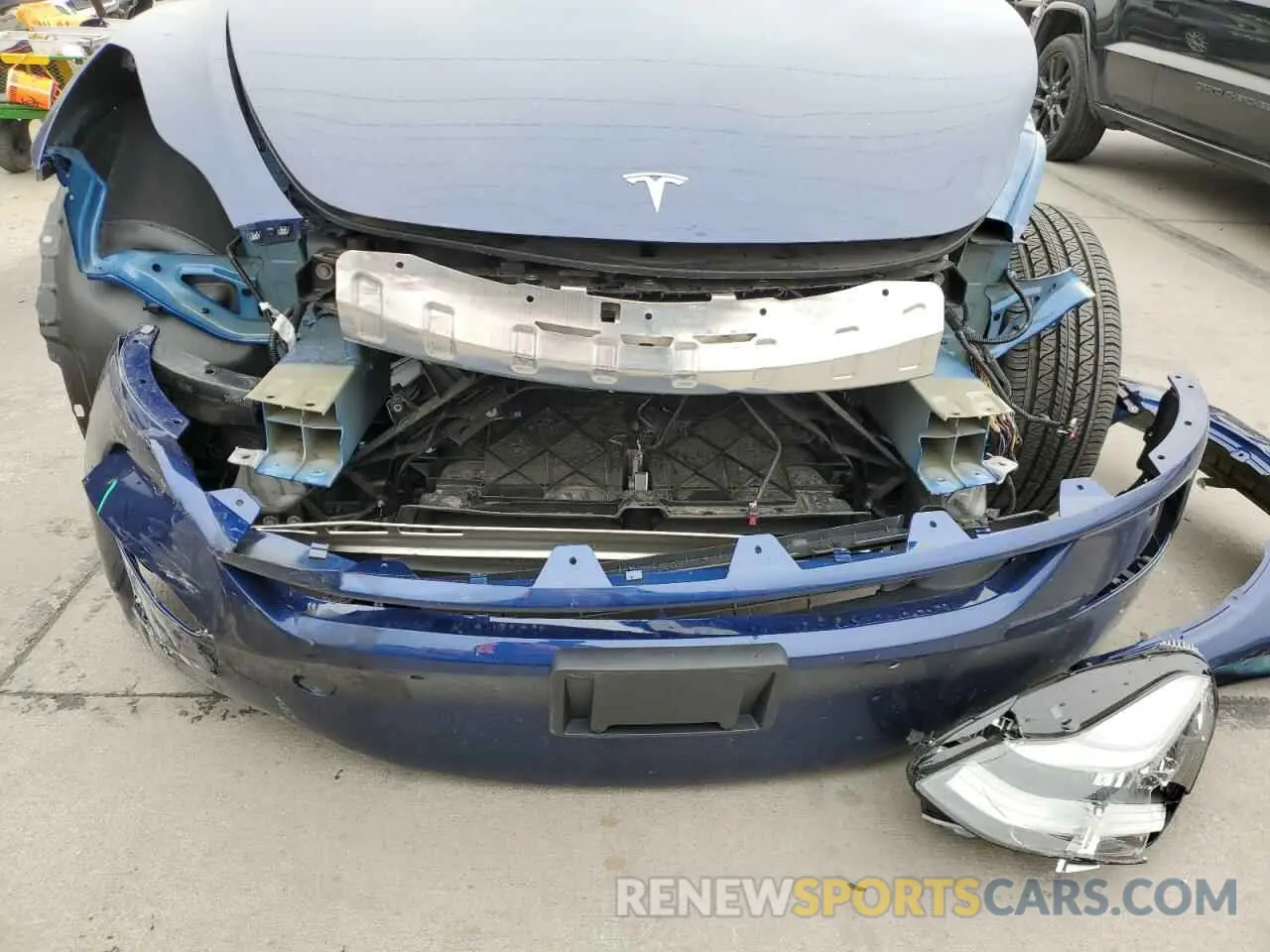 9 fotografías del automóvil dañado 7SAYGDEE2NF437052 TESLA MODEL Y 2022