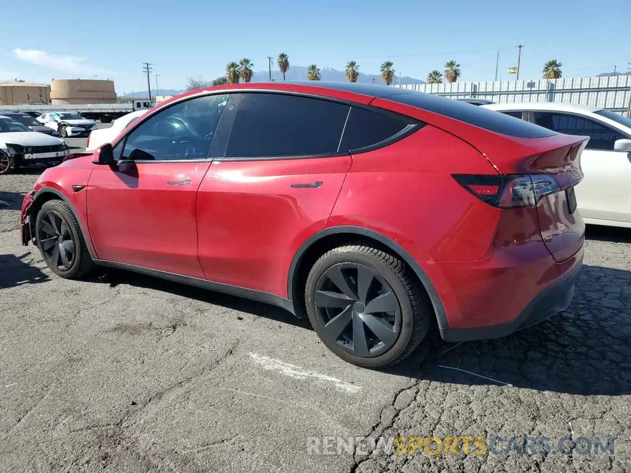 2 fotografías del automóvil dañado 7SAYGDEE2NF453364 TESLA MODEL Y 2022
