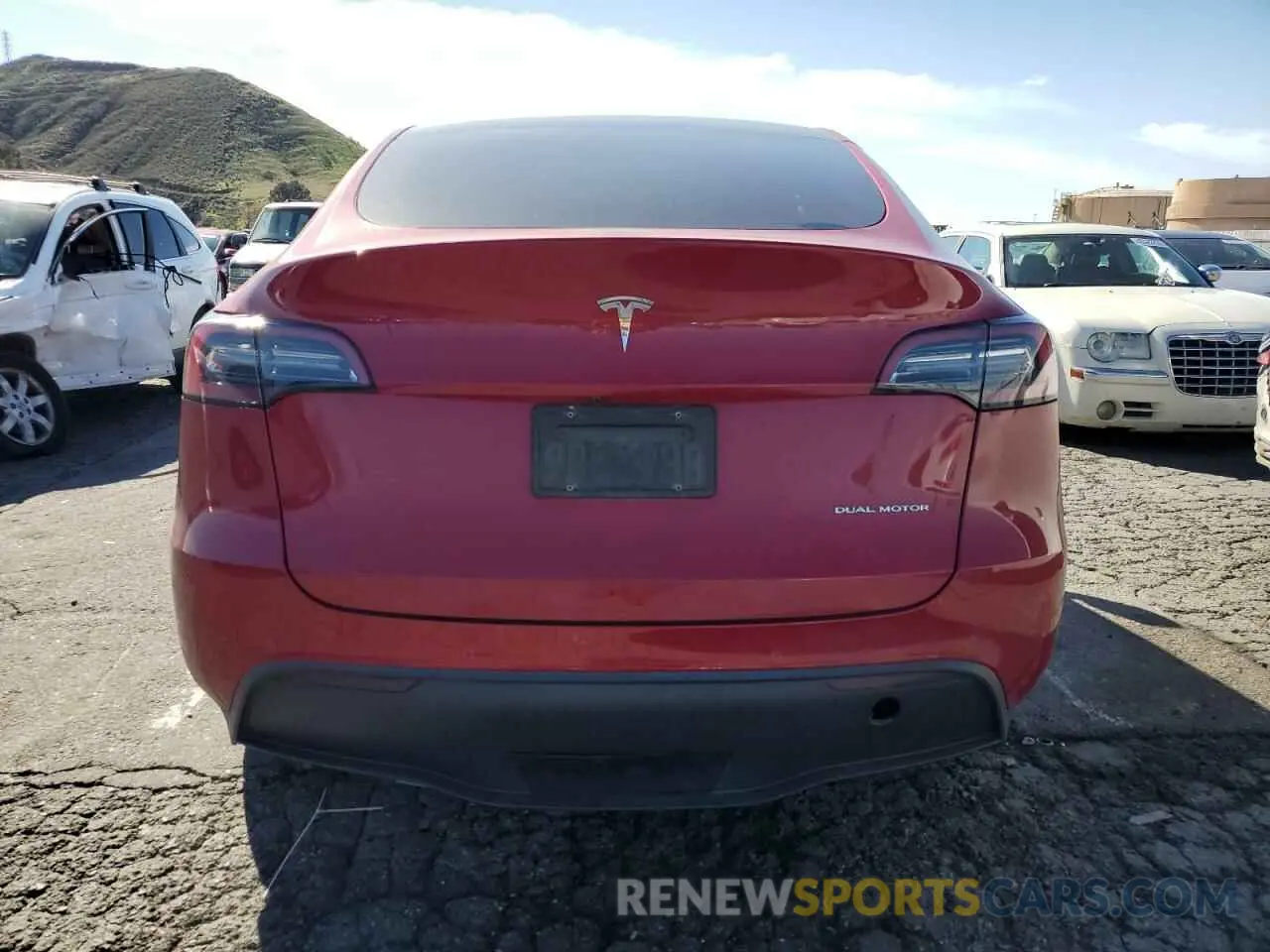 6 fotografías del automóvil dañado 7SAYGDEE2NF453364 TESLA MODEL Y 2022