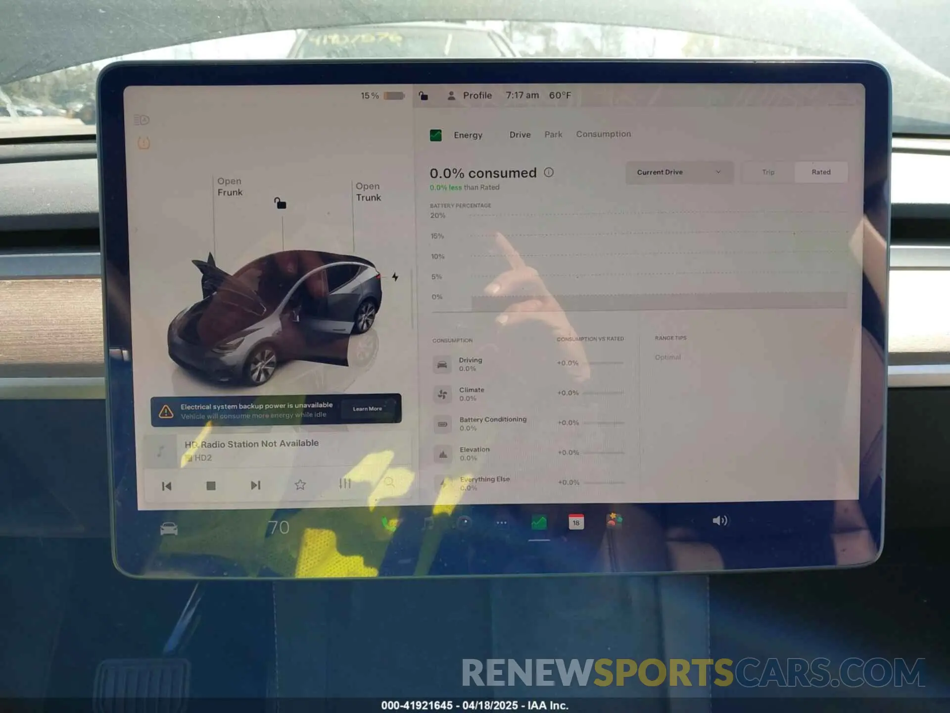 18 fotografías del automóvil dañado 7SAYGDEE2NF460945 TESLA MODEL Y 2022