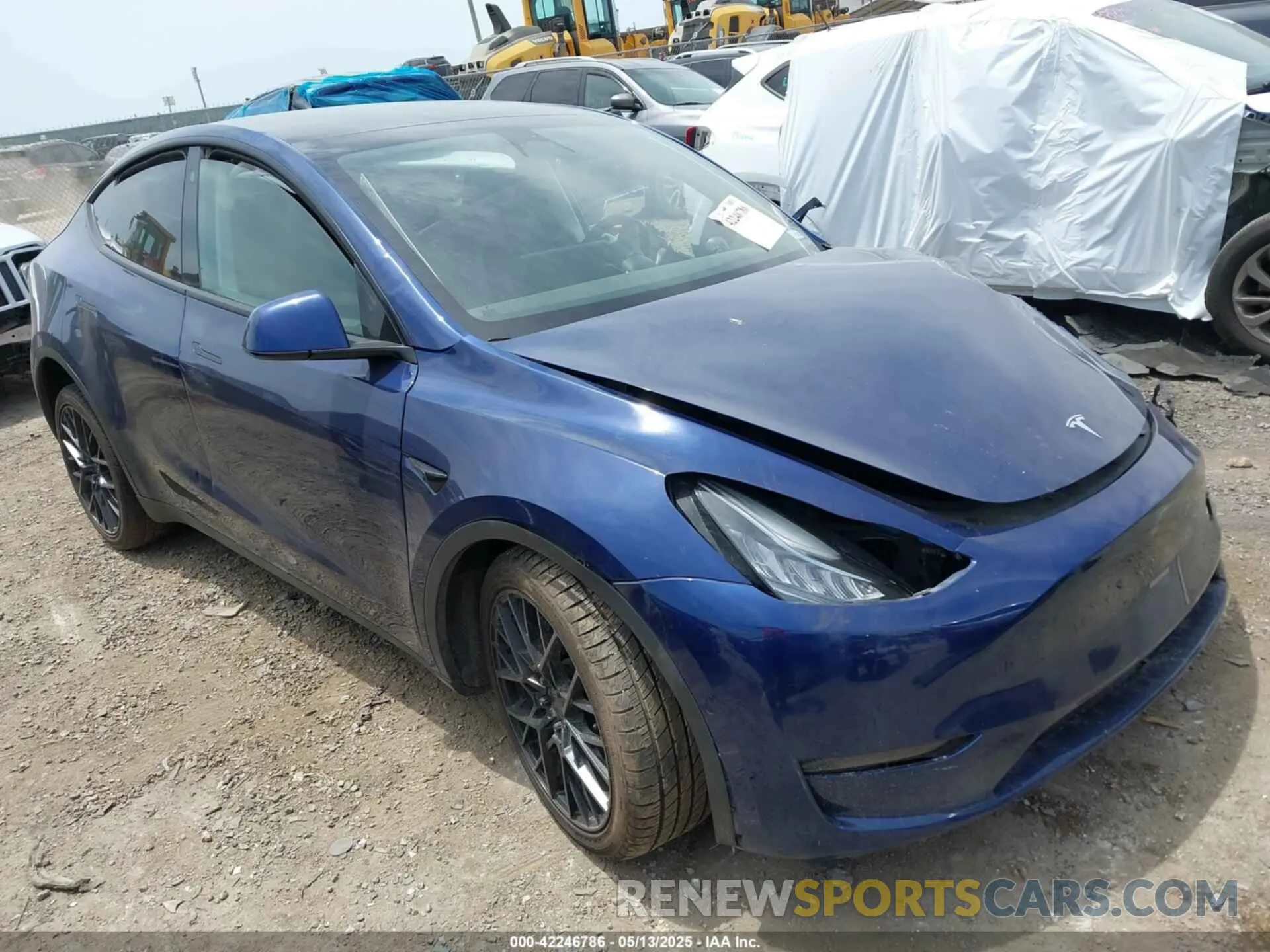 1 fotografías del automóvil dañado 7SAYGDEE2NF480161 TESLA MODEL Y 2022