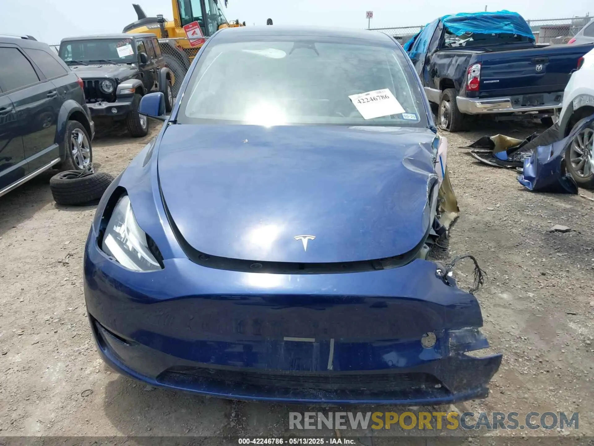 12 fotografías del automóvil dañado 7SAYGDEE2NF480161 TESLA MODEL Y 2022