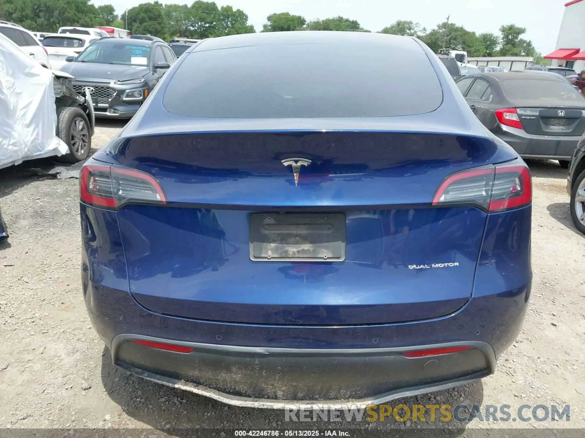 16 fotografías del automóvil dañado 7SAYGDEE2NF480161 TESLA MODEL Y 2022