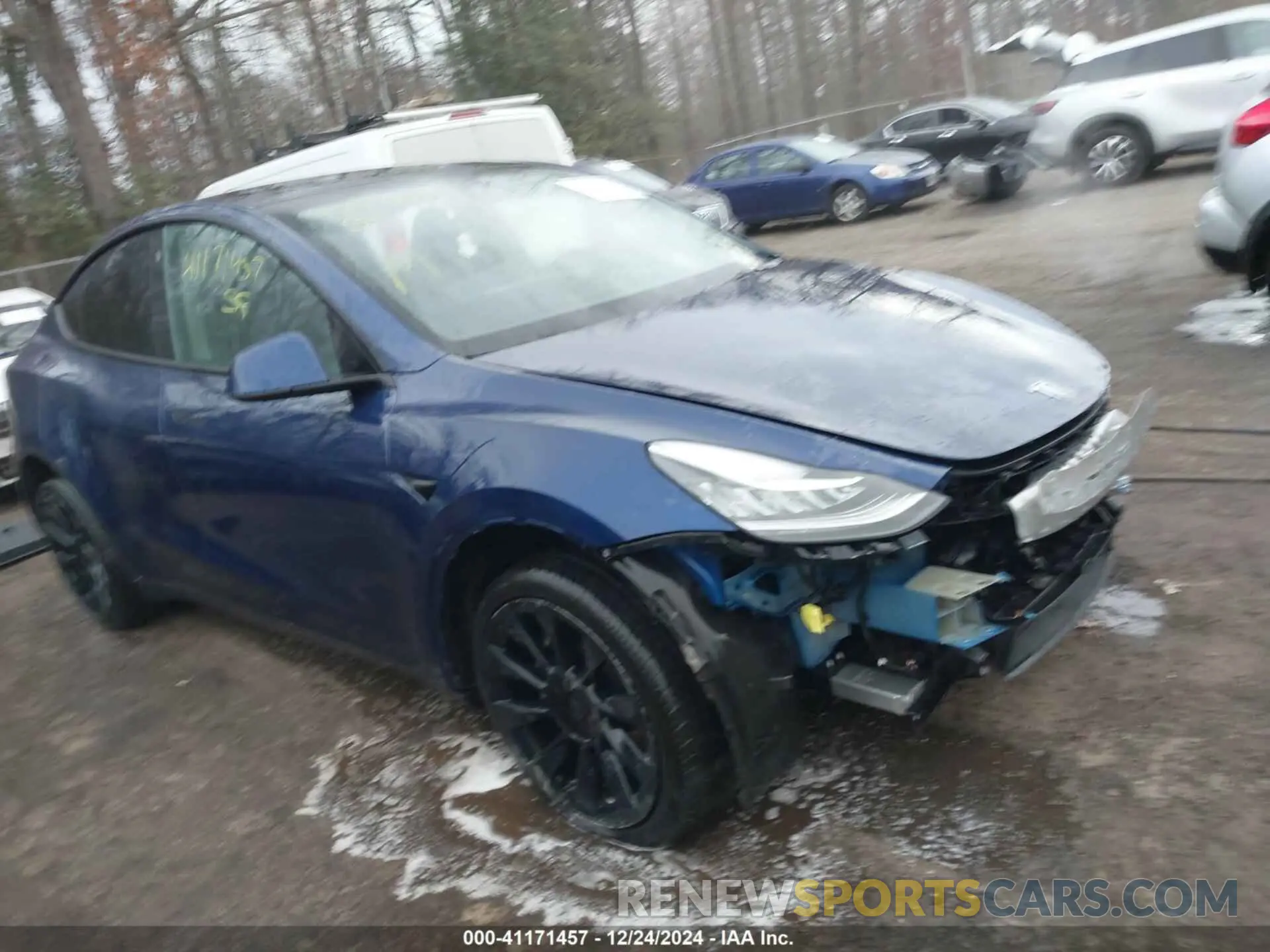 1 fotografías del automóvil dañado 7SAYGDEE2NF480354 TESLA MODEL Y 2022