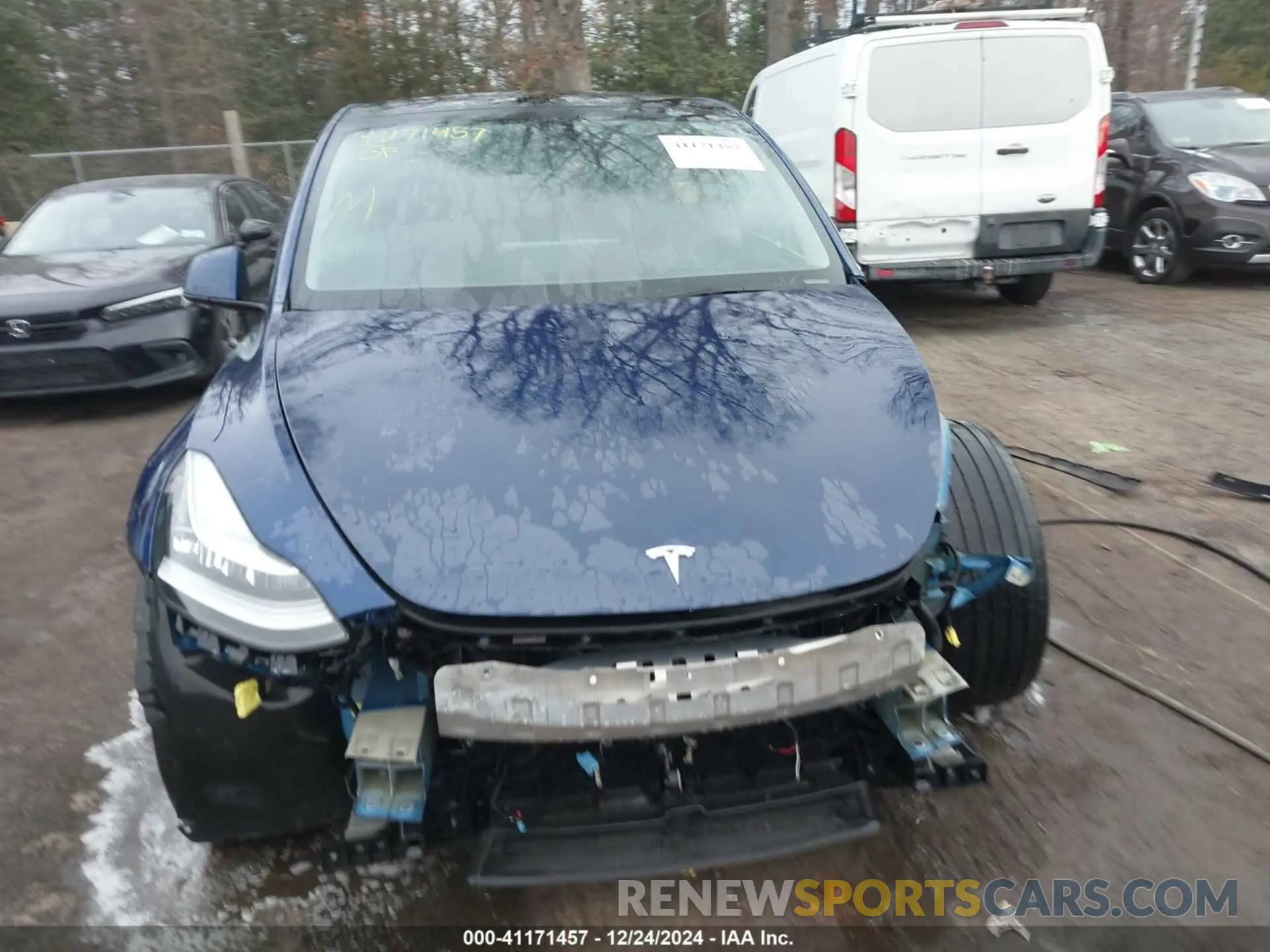 13 fotografías del automóvil dañado 7SAYGDEE2NF480354 TESLA MODEL Y 2022