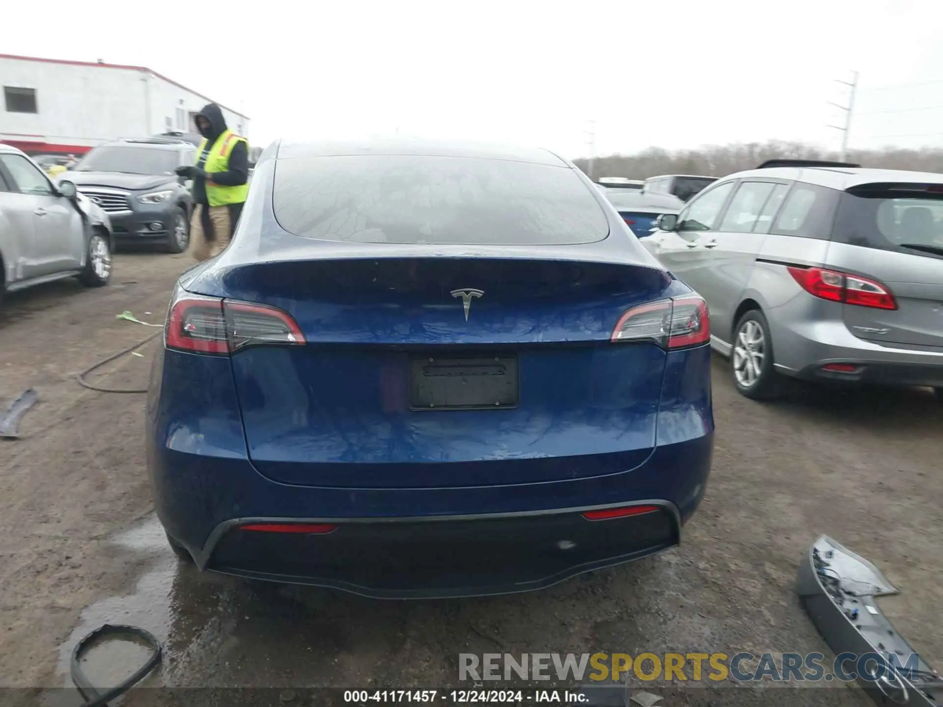 17 fotografías del automóvil dañado 7SAYGDEE2NF480354 TESLA MODEL Y 2022