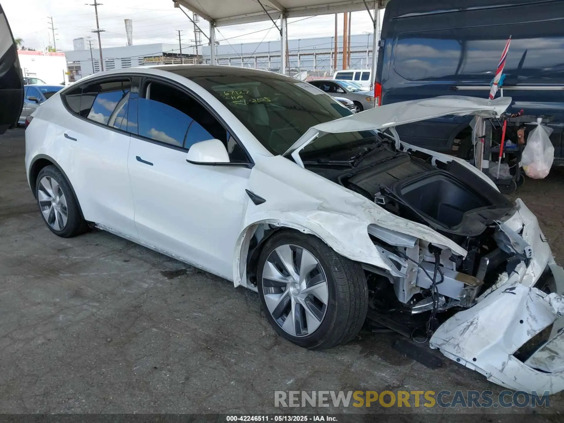 1 fotografías del automóvil dañado 7SAYGDEE2NF509769 TESLA MODEL Y 2022