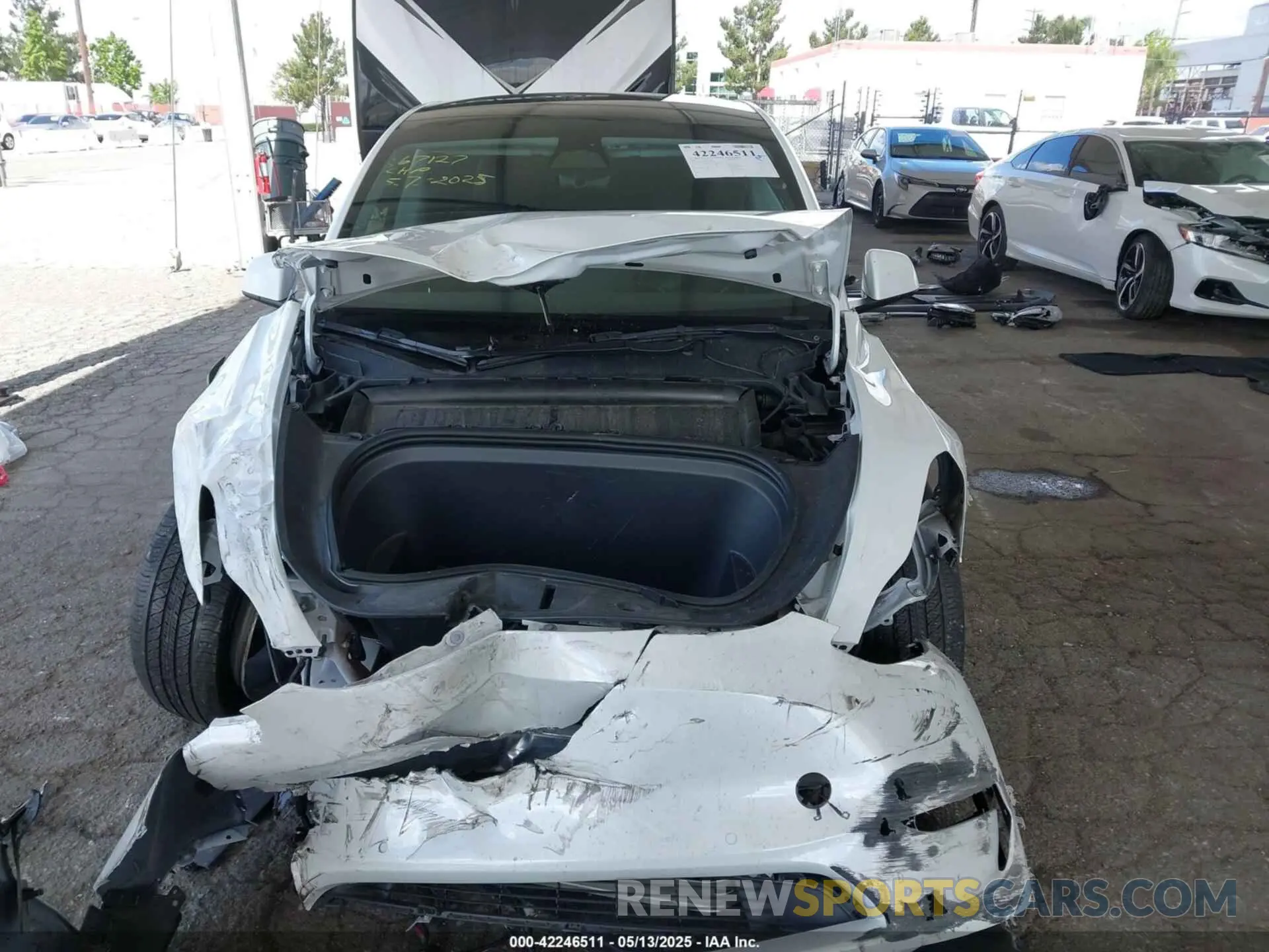 12 fotografías del automóvil dañado 7SAYGDEE2NF509769 TESLA MODEL Y 2022