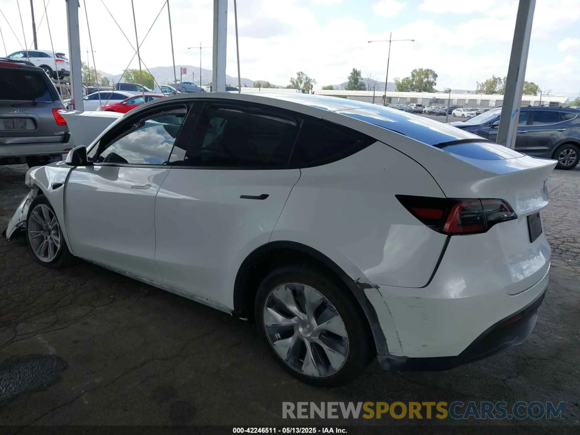 3 fotografías del automóvil dañado 7SAYGDEE2NF509769 TESLA MODEL Y 2022