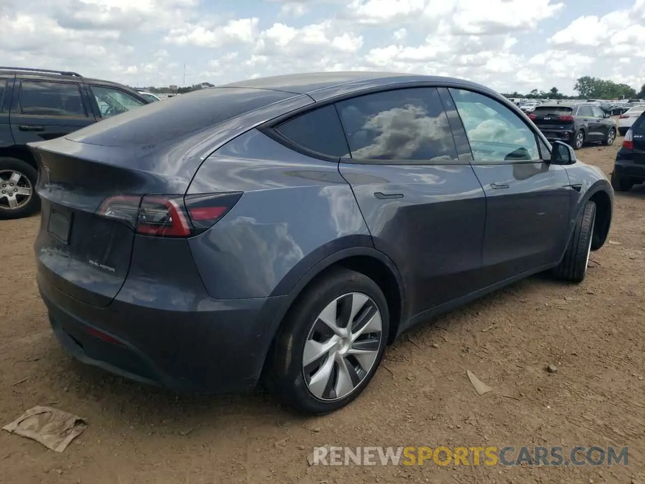 3 fotografías del automóvil dañado 7SAYGDEE3NA007737 TESLA MODEL Y 2022