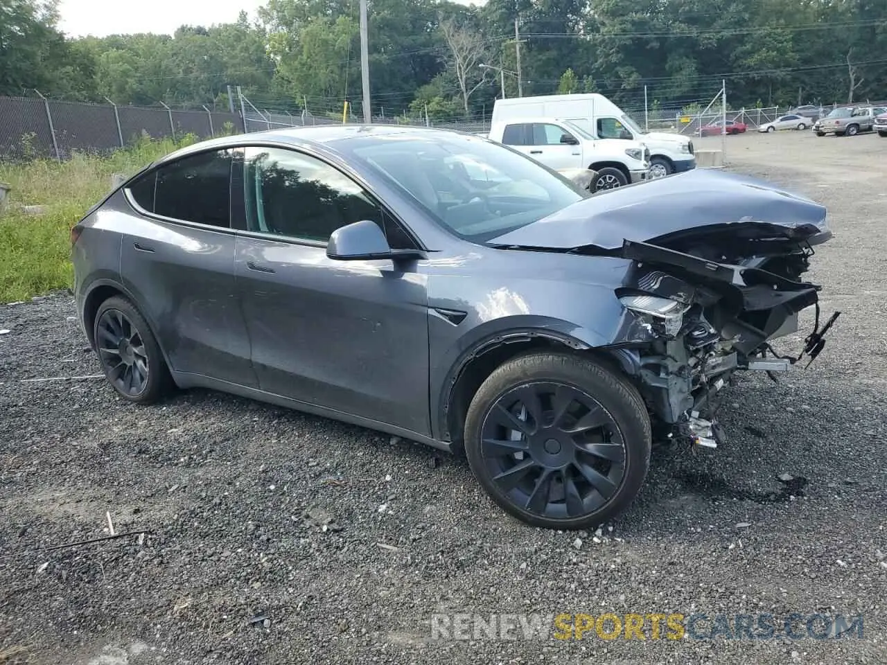 4 fotografías del automóvil dañado 7SAYGDEE3NA009004 TESLA MODEL Y 2022