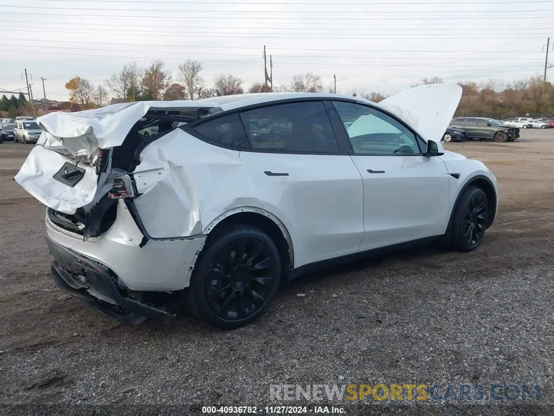 4 fotografías del automóvil dañado 7SAYGDEE3NA018401 TESLA MODEL Y 2022