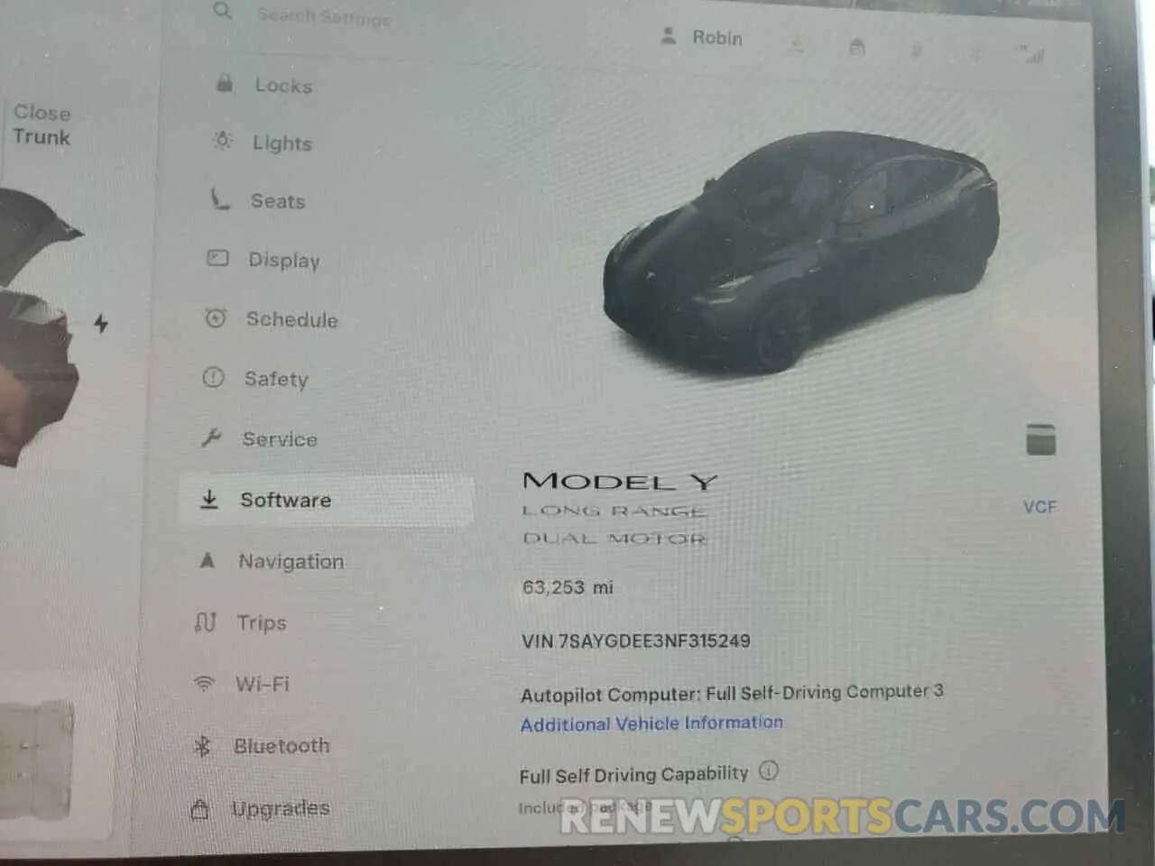 9 fotografías del automóvil dañado 7SAYGDEE3NF315249 TESLA MODEL Y 2022
