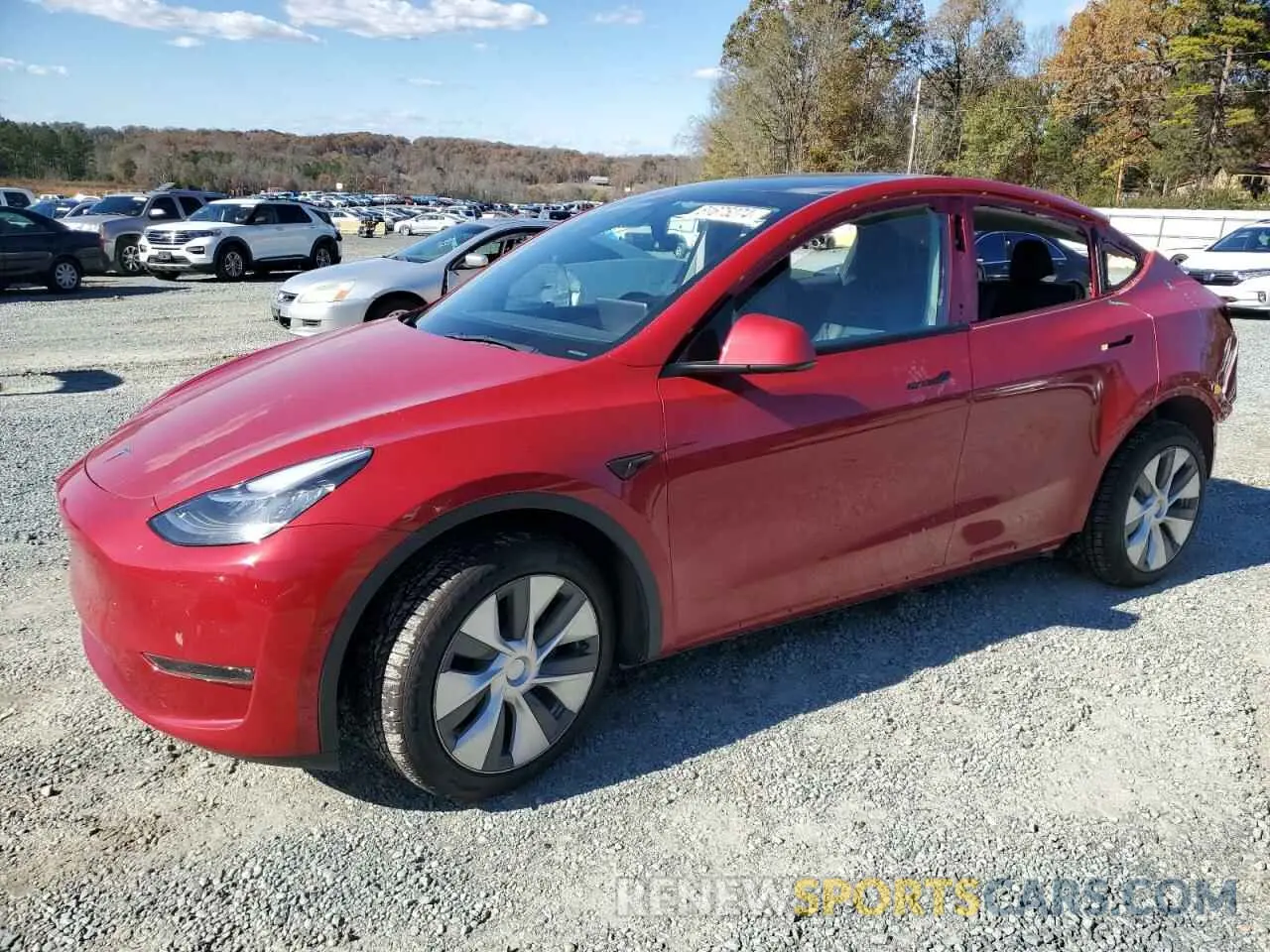 1 fotografías del automóvil dañado 7SAYGDEE3NF321570 TESLA MODEL Y 2022