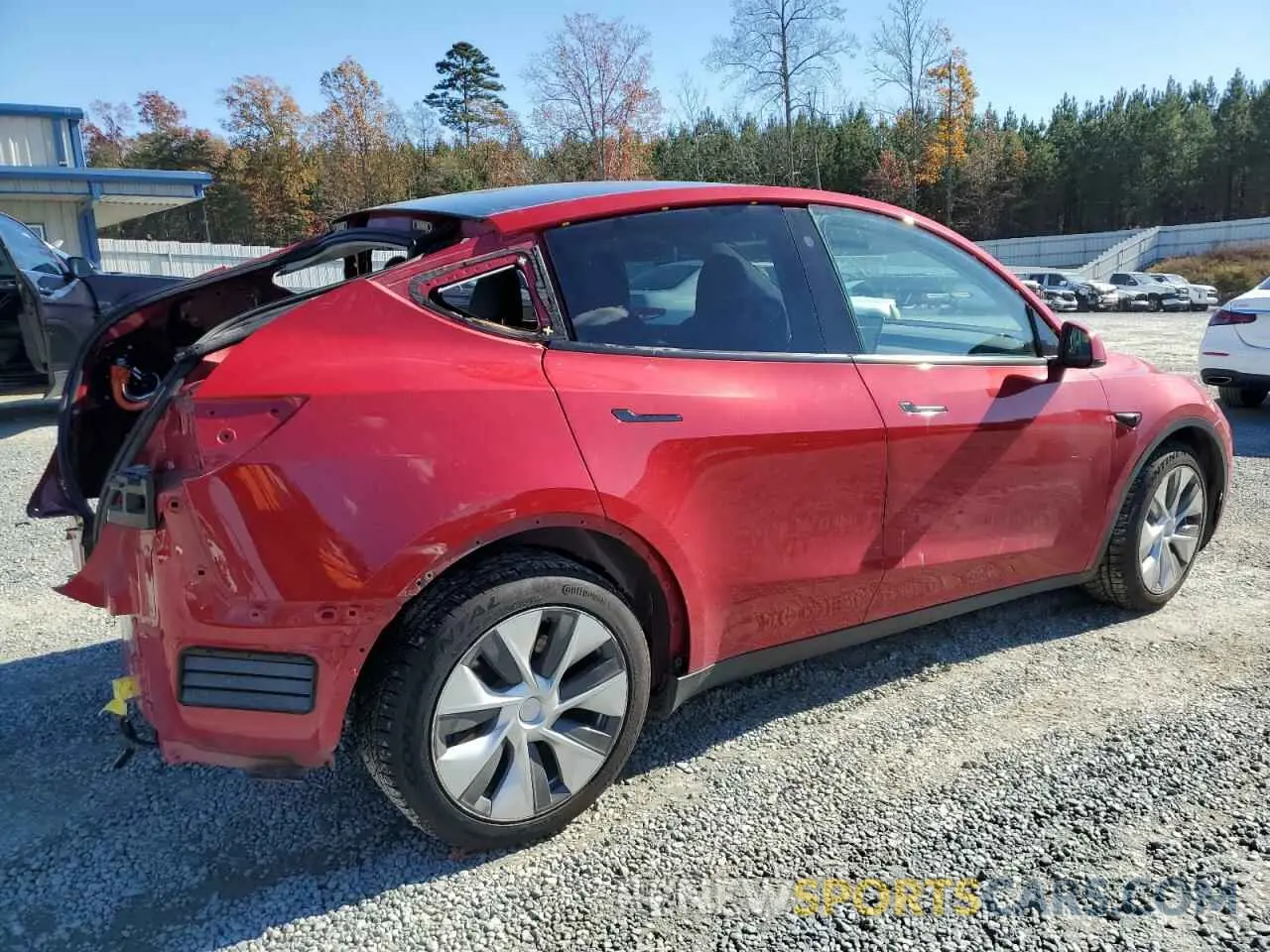 3 fotografías del automóvil dañado 7SAYGDEE3NF321570 TESLA MODEL Y 2022