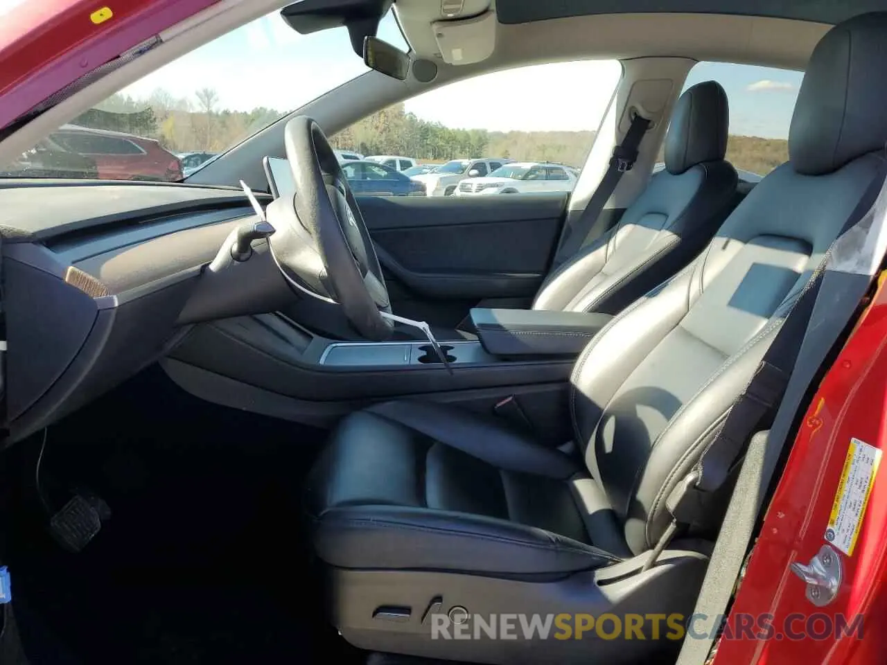 7 fotografías del automóvil dañado 7SAYGDEE3NF321570 TESLA MODEL Y 2022