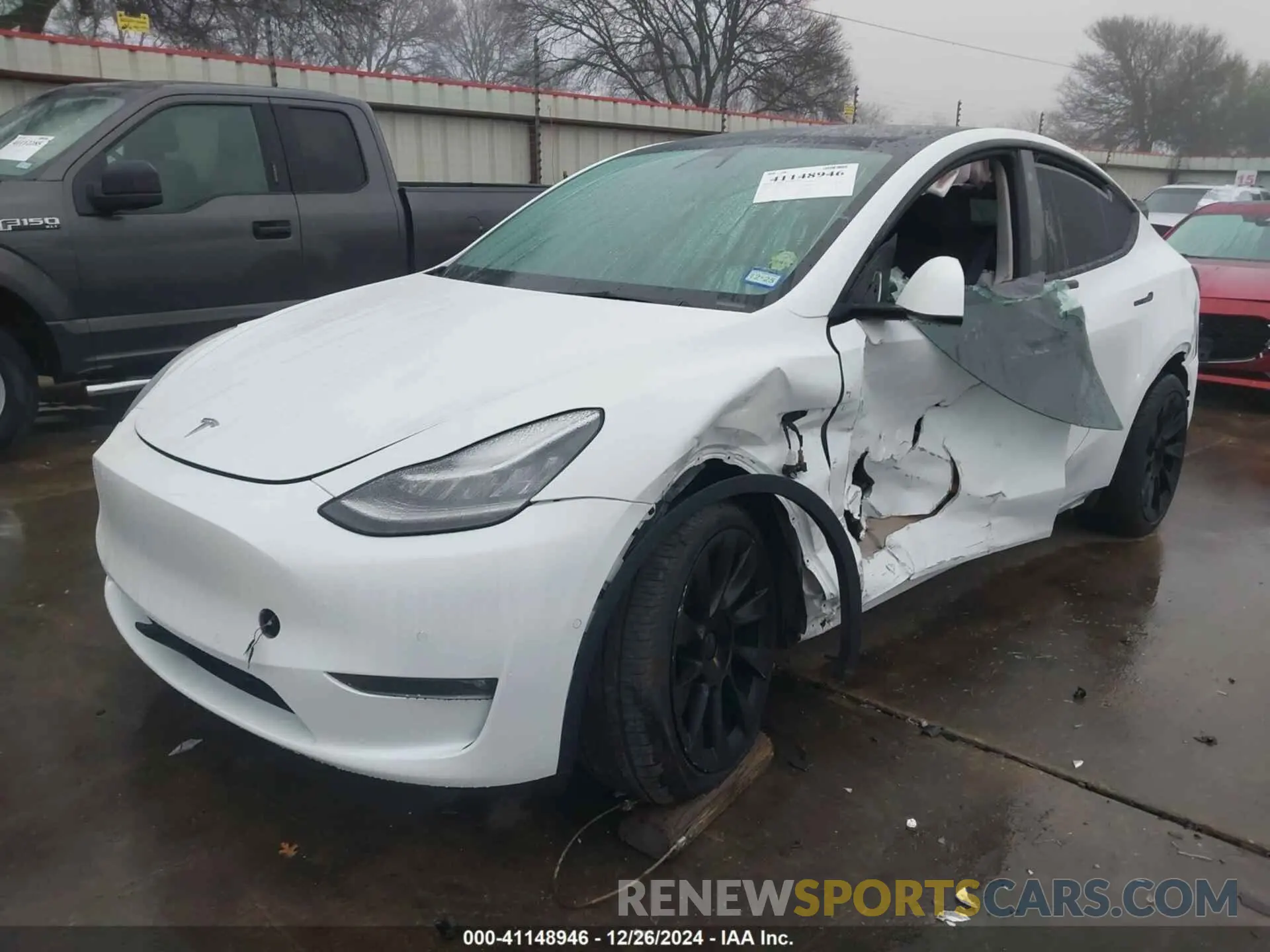 2 fotografías del automóvil dañado 7SAYGDEE3NF322122 TESLA MODEL Y 2022