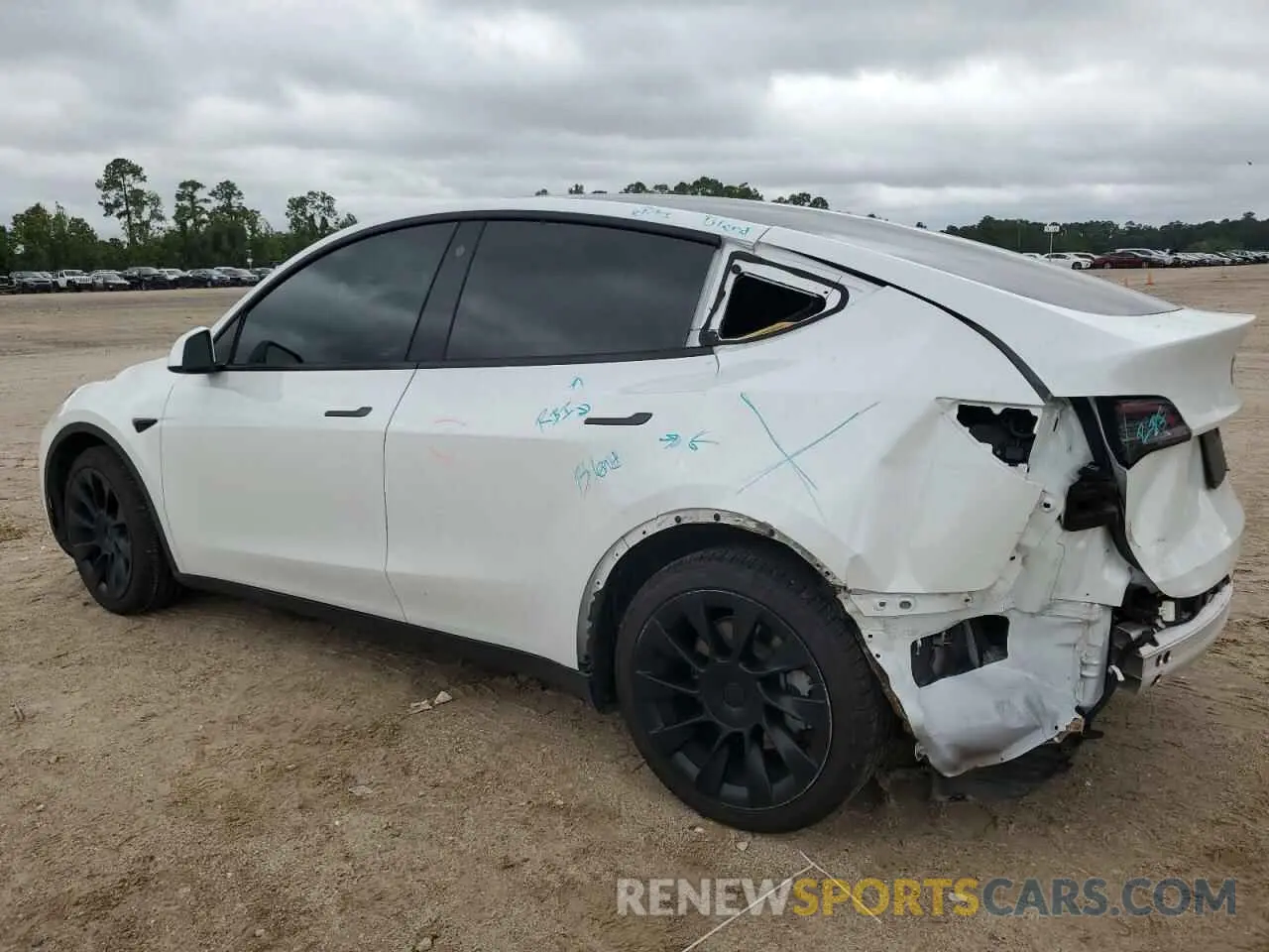 2 fotografías del automóvil dañado 7SAYGDEE3NF331483 TESLA MODEL Y 2022