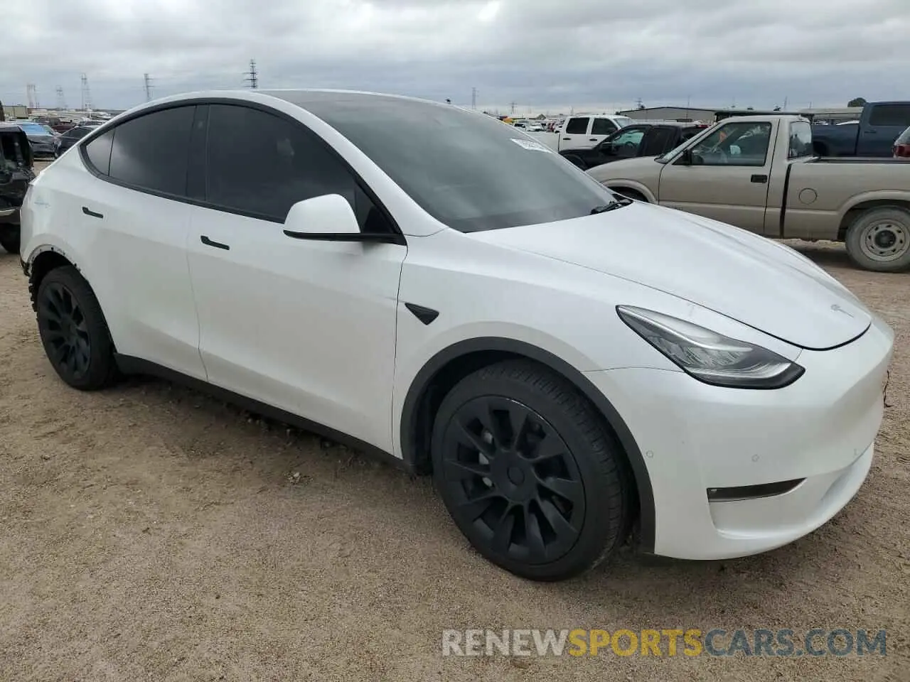 4 fotografías del automóvil dañado 7SAYGDEE3NF331483 TESLA MODEL Y 2022