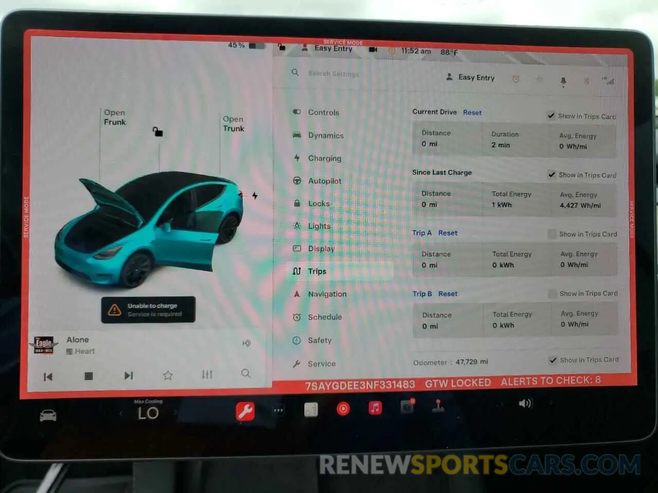9 fotografías del automóvil dañado 7SAYGDEE3NF331483 TESLA MODEL Y 2022