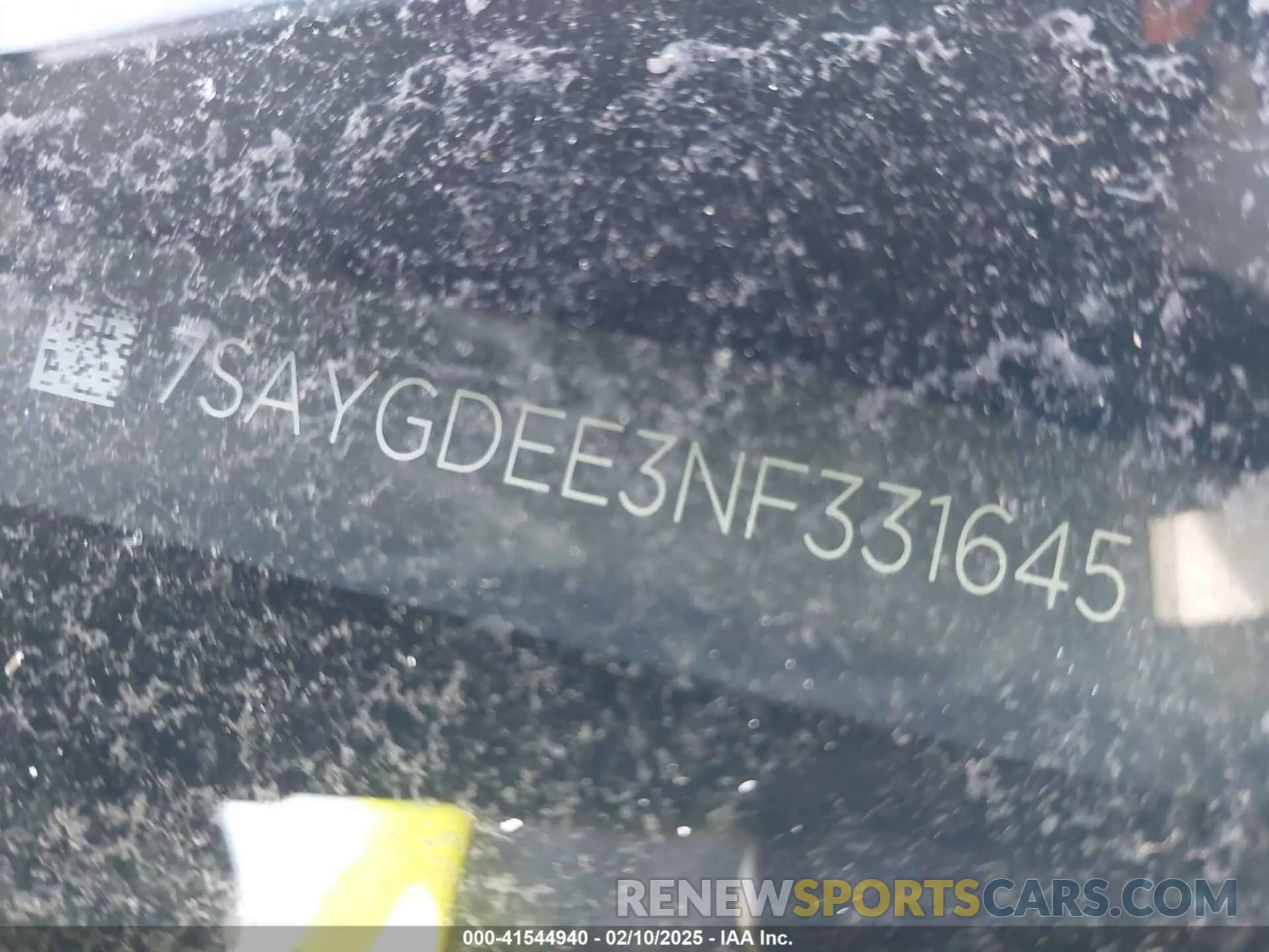 9 fotografías del automóvil dañado 7SAYGDEE3NF331645 TESLA MODEL Y 2022