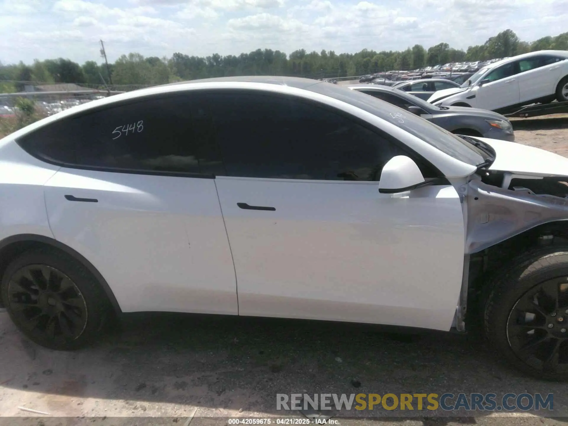 12 fotografías del automóvil dañado 7SAYGDEE3NF385933 TESLA MODEL Y 2022