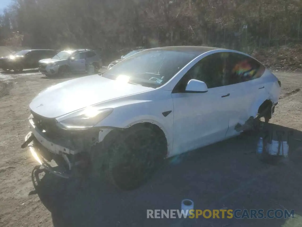 1 fotografías del automóvil dañado 7SAYGDEE3NF385950 TESLA MODEL Y 2022
