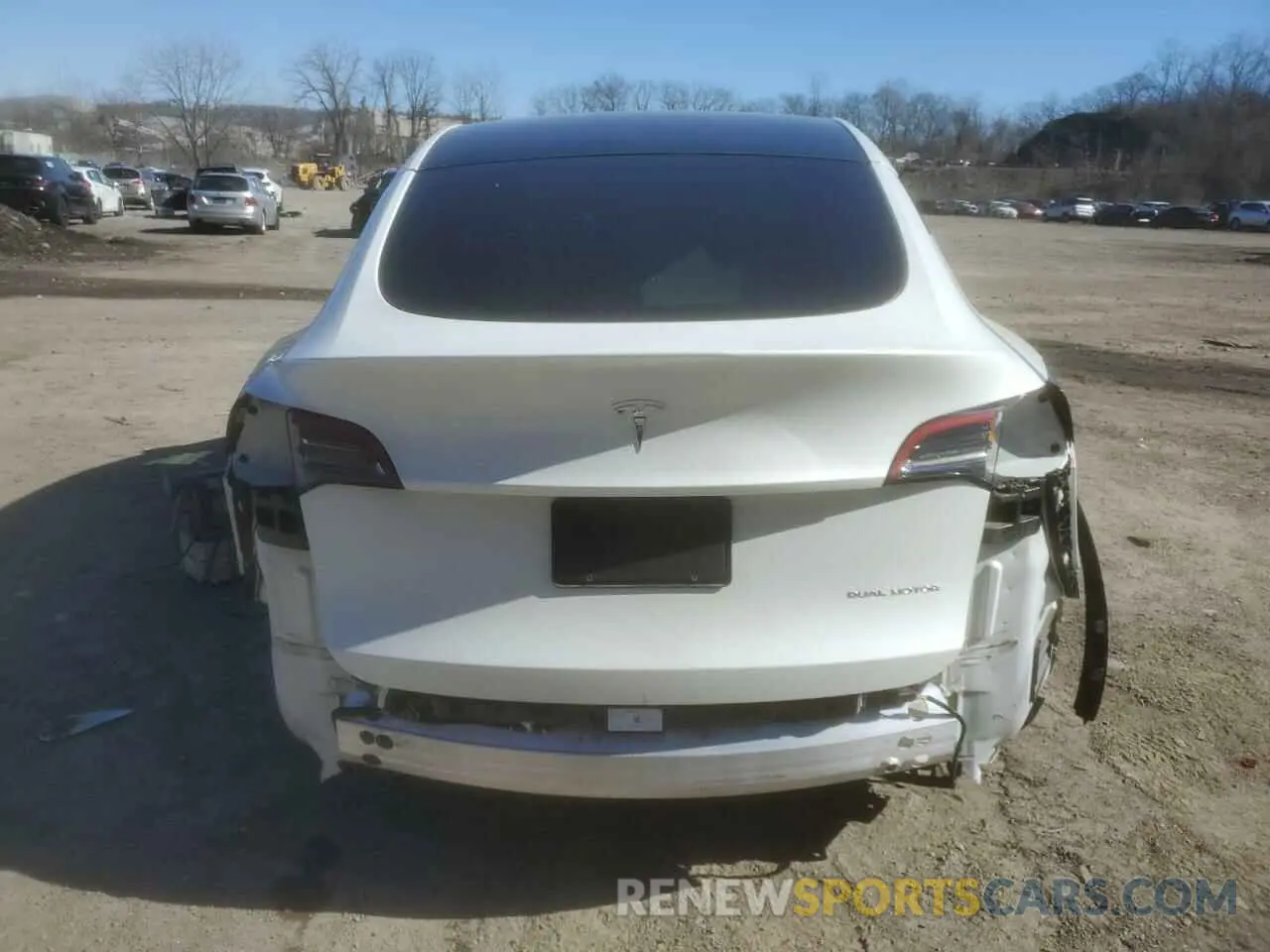 6 fotografías del automóvil dañado 7SAYGDEE3NF385950 TESLA MODEL Y 2022