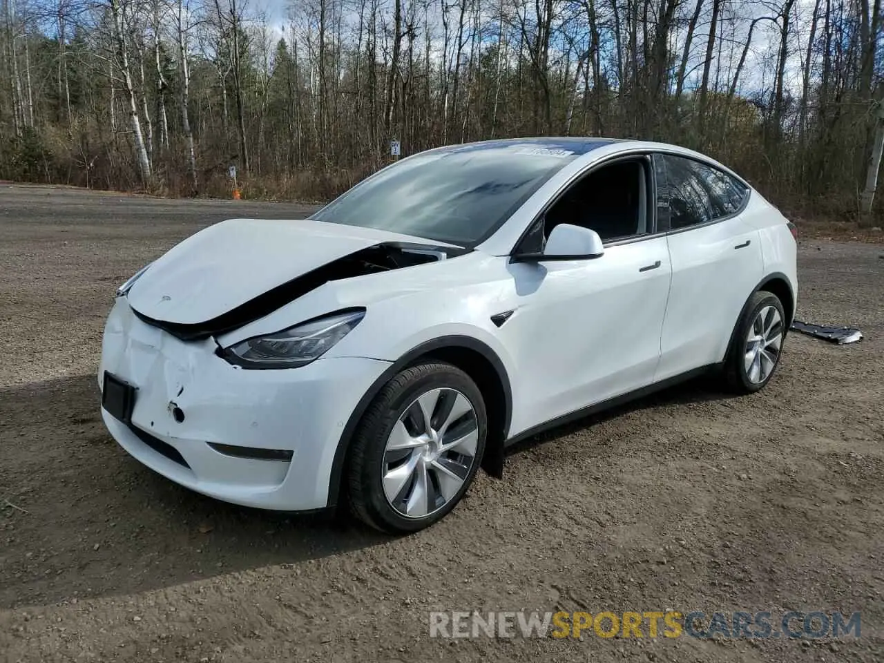 1 fotografías del automóvil dañado 7SAYGDEE3NF418039 TESLA MODEL Y 2022
