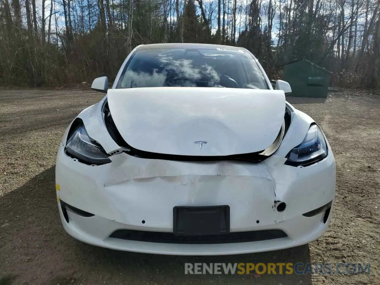 5 fotografías del automóvil dañado 7SAYGDEE3NF418039 TESLA MODEL Y 2022