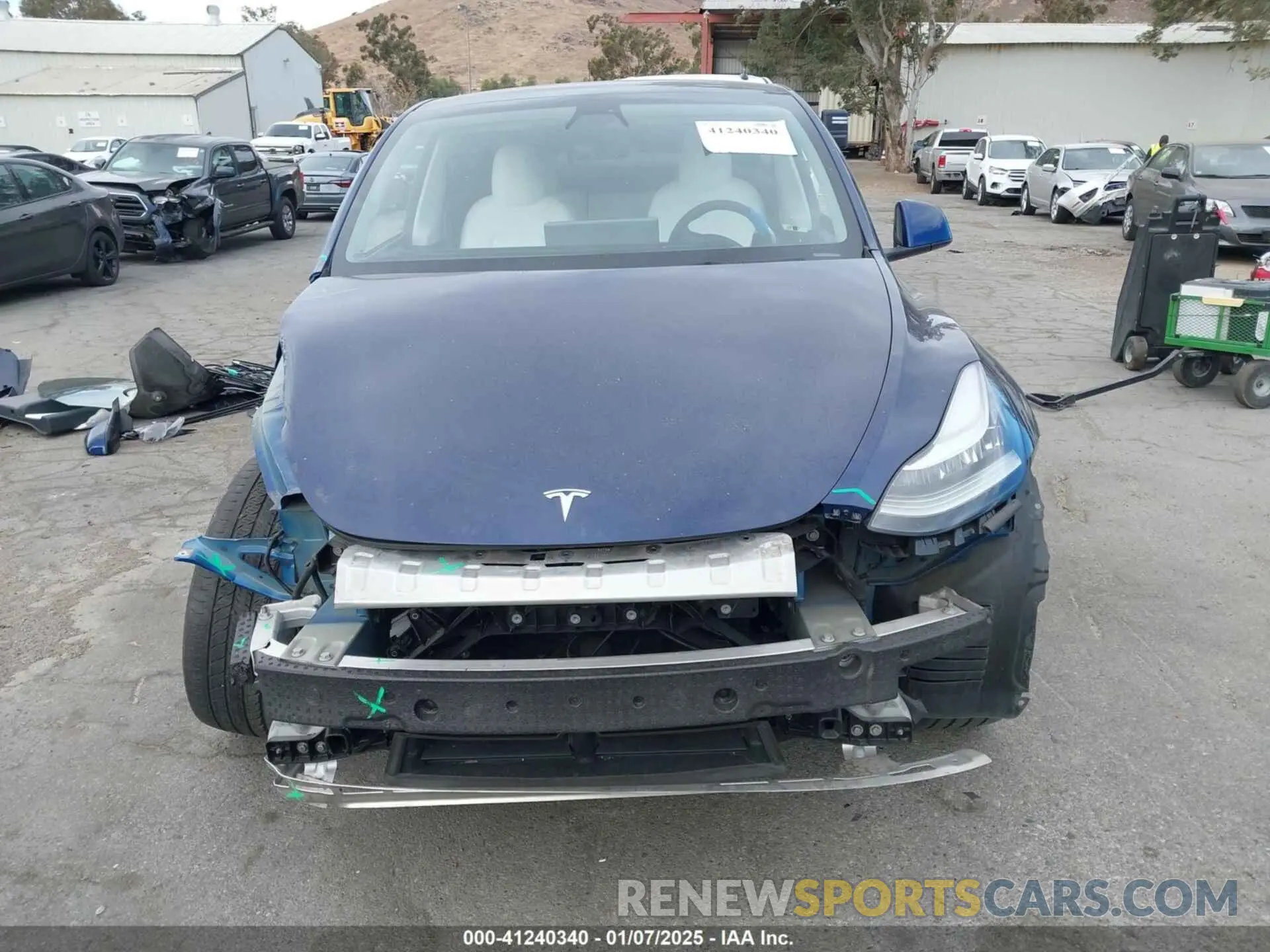 13 fotografías del automóvil dañado 7SAYGDEE3NF419031 TESLA MODEL Y 2022