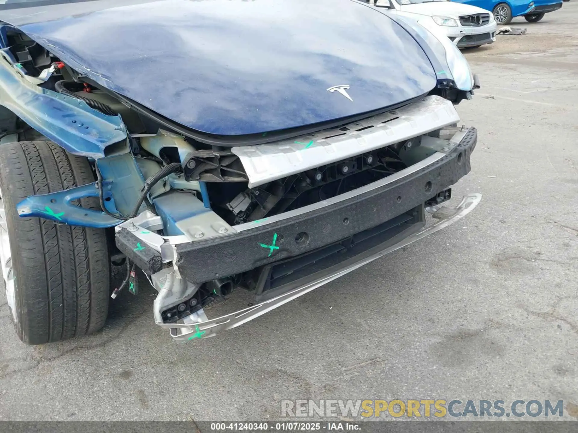 21 fotografías del automóvil dañado 7SAYGDEE3NF419031 TESLA MODEL Y 2022