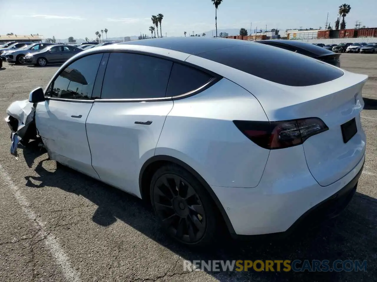 2 fotografías del automóvil dañado 7SAYGDEE3NF424259 TESLA MODEL Y 2022