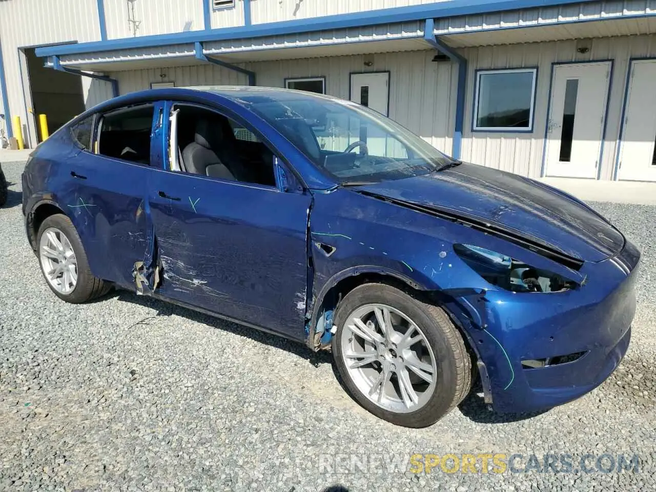 4 fotografías del automóvil dañado 7SAYGDEE3NF435620 TESLA MODEL Y 2022