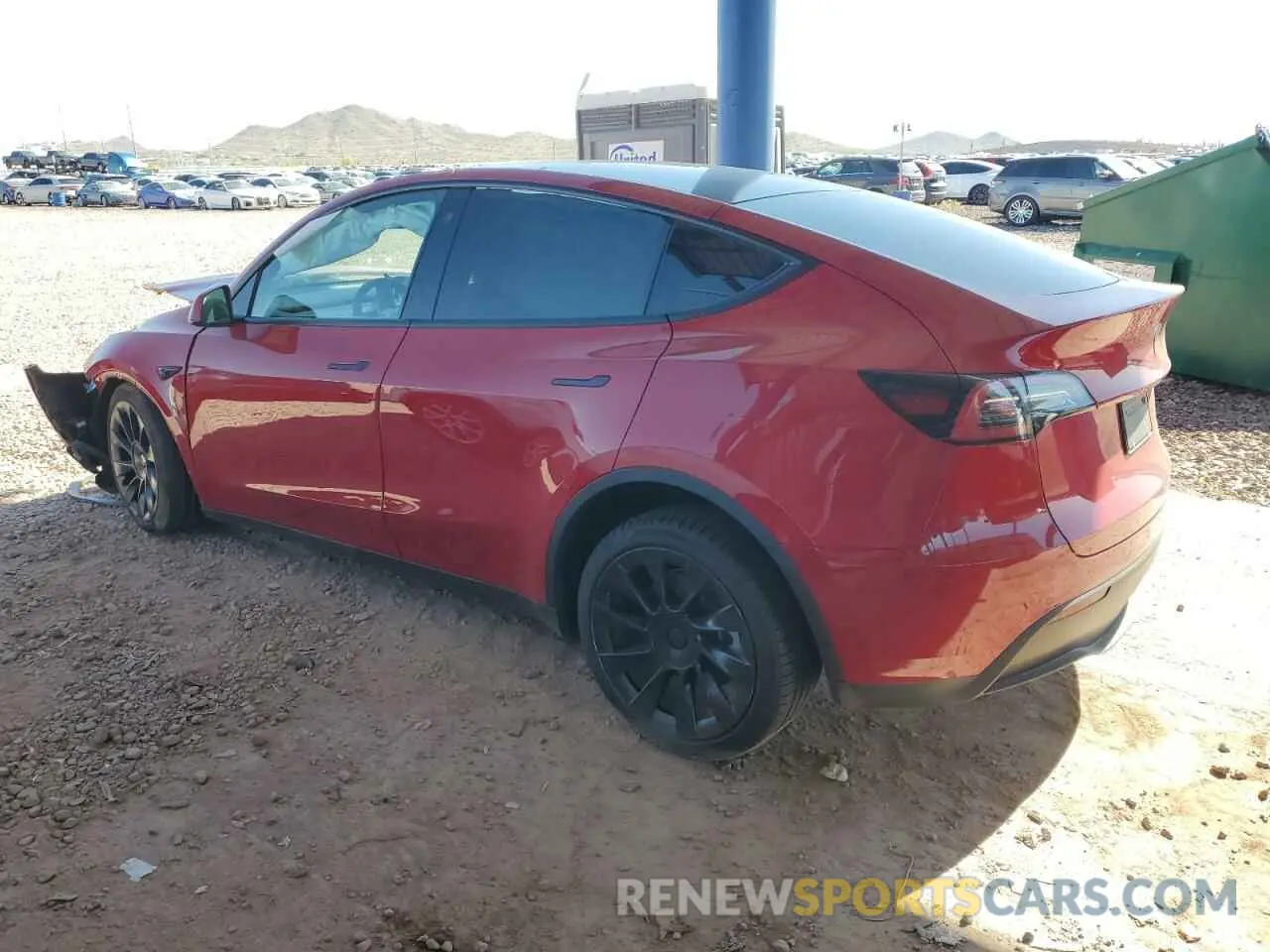 2 fotografías del automóvil dañado 7SAYGDEE3NF436119 TESLA MODEL Y 2022