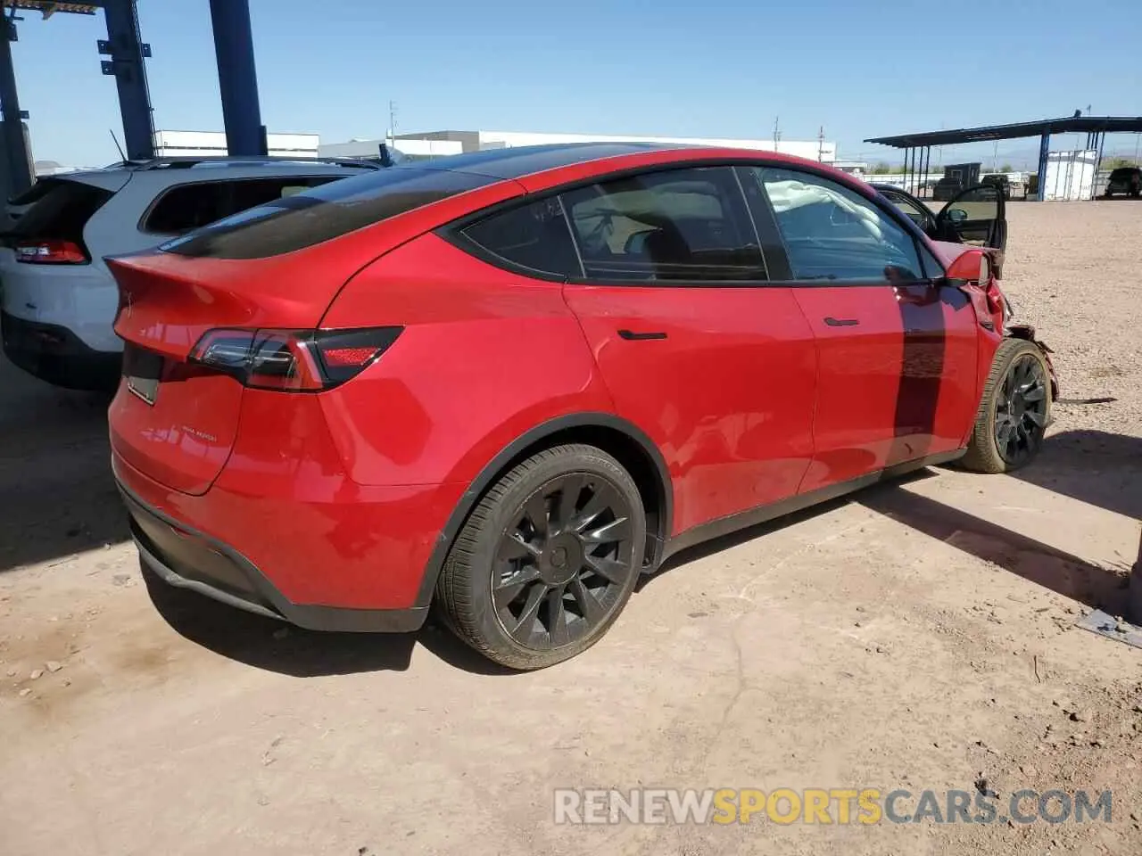 3 fotografías del automóvil dañado 7SAYGDEE3NF436119 TESLA MODEL Y 2022